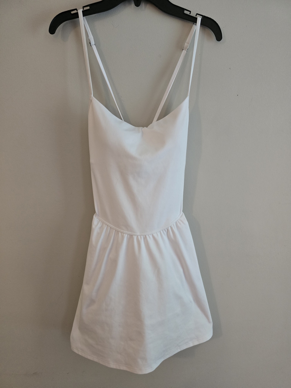 New With Tags Gilly Hicks White Spaghetti-Strap Dress With Built In Shorts
